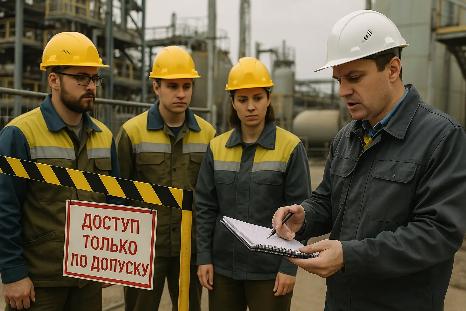 инструктаж у зоны с ограниченным доступом