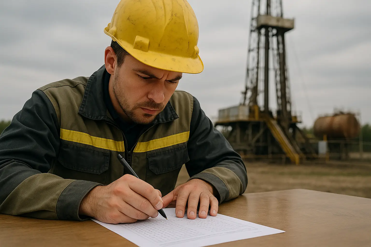 Путь к успешной сертификации в области промышленной безопасности в Тульском регионе прохождение теста на фоне буровой